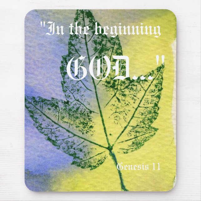 Genesis 1:1 Mousepad (Front)