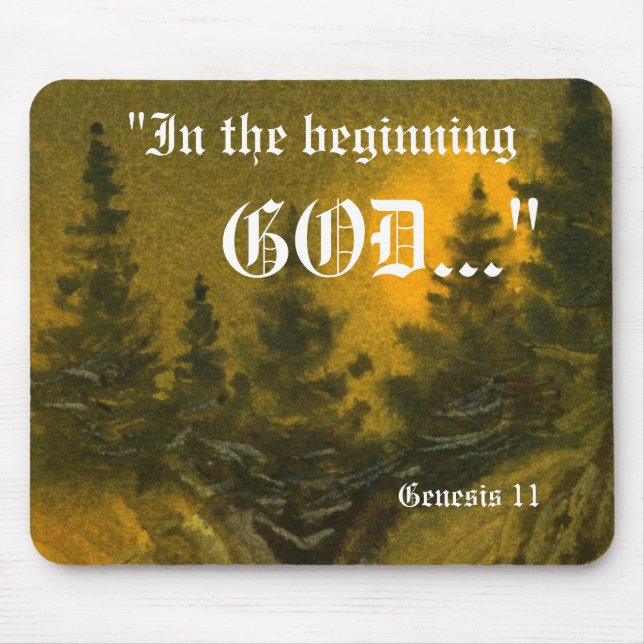 Genesis 1:1 Mousepad (Front)