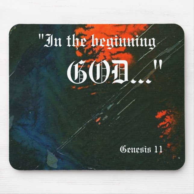 Genesis 1:1 Mousepad (Front)