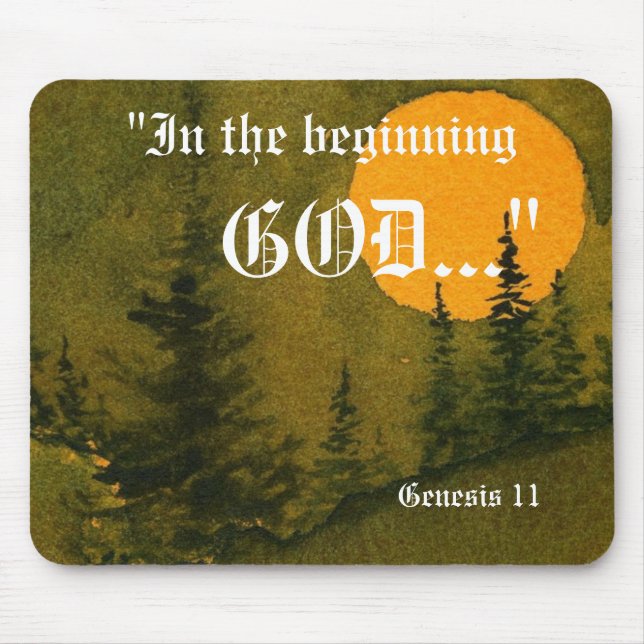 Genesis 1:1 Mousepad (Front)