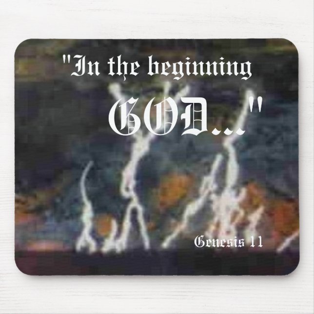 Genesis 1:1 Mousepad (Front)