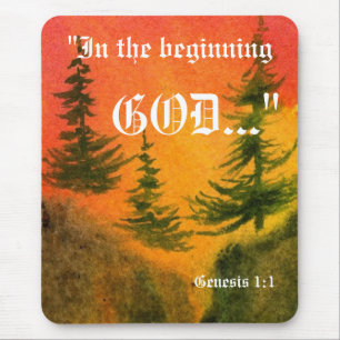 Genesis 1:1 Mousepad