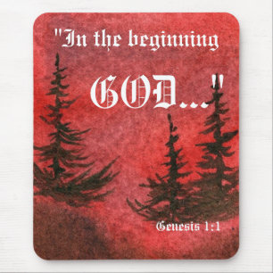 Genesis 1:1 Mousepad