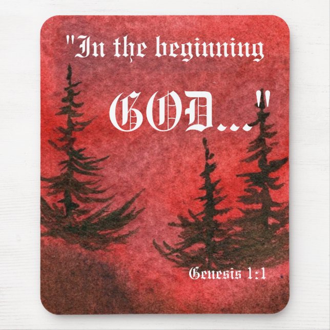 Genesis 1:1 Mousepad (Front)
