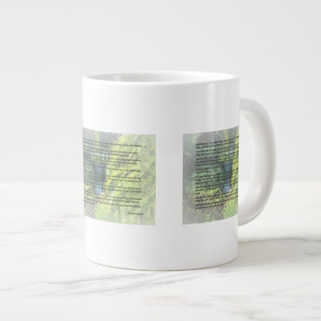 Genesis 1 24-31  Let the earth bring forth Large Coffee Mug (Front Right)