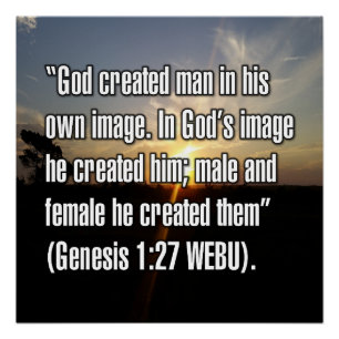 Genesis 1:27 WEBU Poster