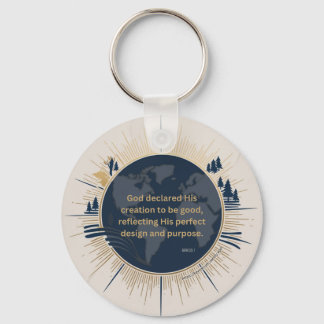 Genesis 1:31 - God’s creation was good Key Ring
