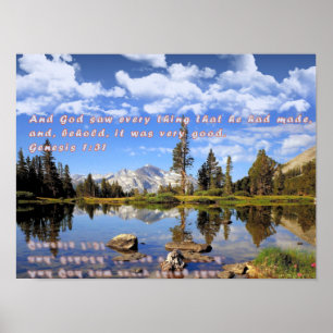 Genesis 1:31 poster
