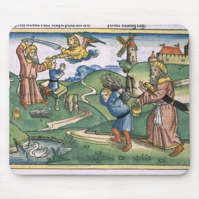 Genesis 21 1-14 Abraham's offering up of Isaac, fr Mouse Pad (Front)