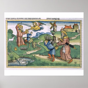 Genesis 21 1-14 Abraham's offering up of Isaac, fr Poster