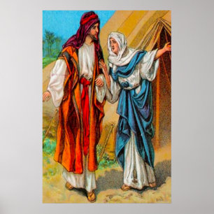 Genesis 27 Jacob and Rebekah Trick Isaac poster