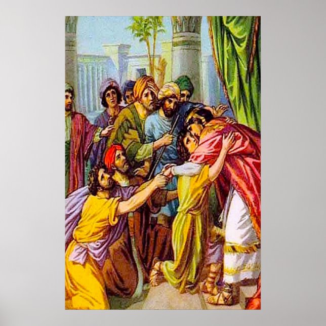 Genesis 45 Joseph Tells Who He Is Poster (Front)