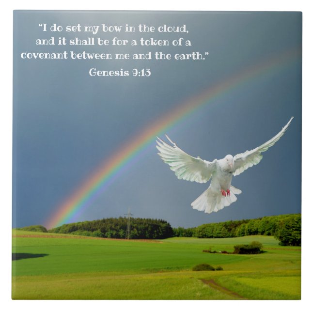 GENESIS 9:13 CERAMIC TILE (Front)