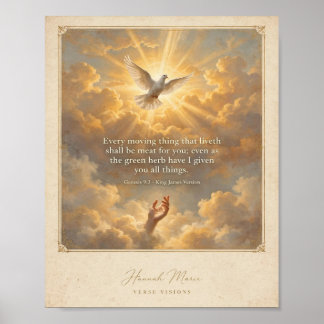 Genesis 9:3 KJV Poster God's Provision