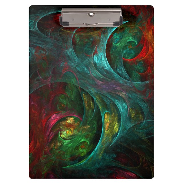 Genesis Abstract Art Clipboard (Front)