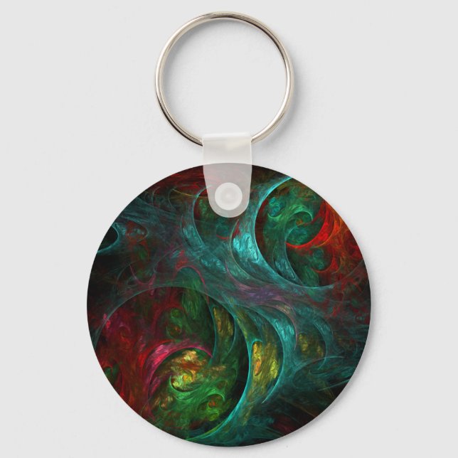 Genesis Abstract Art Keychain (Front)