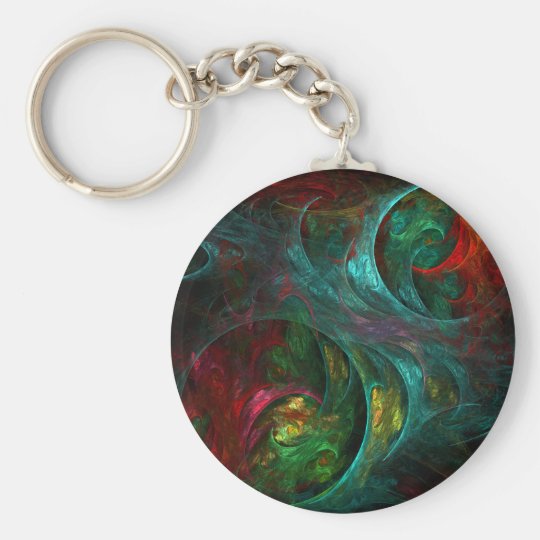 Genesis Abstract Art Keychain