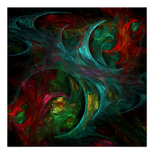 Genesis Abstract Art Poster
