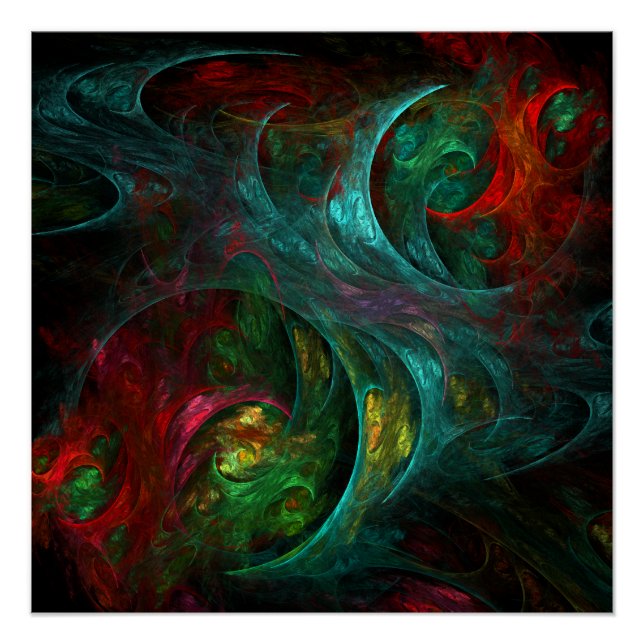 Genesis Abstract Art Poster (Front)