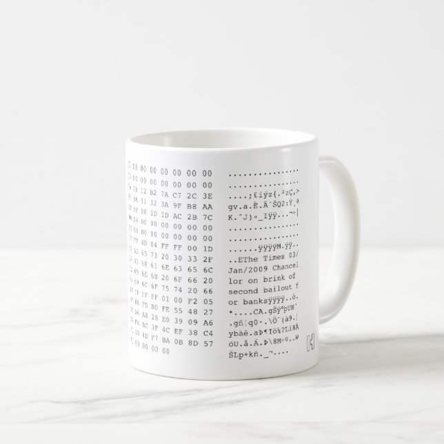 Genesis Block Mug (Front Right)