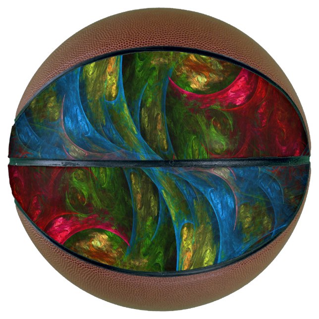 Genesis Blue Abstract Art Basketball (Front)