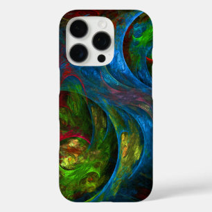 Genesis Blue Abstract Art iPhone 16 Pro Case