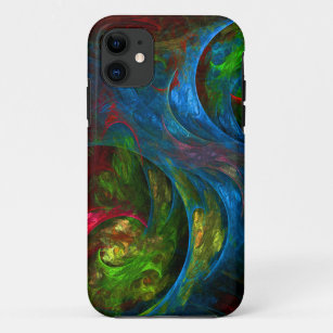 Genesis Blue Abstract Art Case-Mate iPhone Case