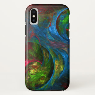 Genesis Blue Abstract Art iPhone XS Case