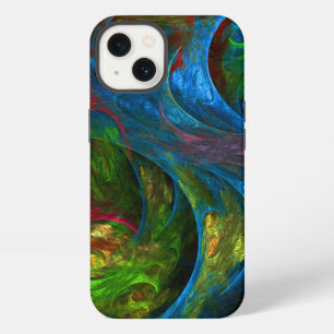 Genesis Blue Abstract Art iPhone 13 Case