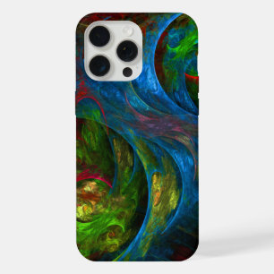 Genesis Blue Abstract Art iPhone 15 Pro Max Case