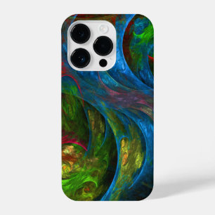 Genesis Blue Abstract Art iPhone 14 Pro Case