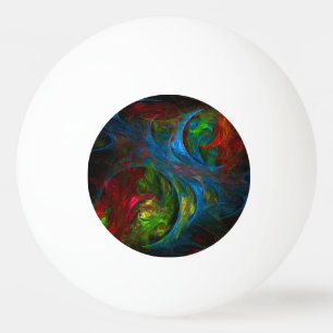 Genesis Blue Abstract Art Ping Pong Ball