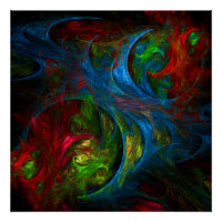 Genesis Blue Abstract Art