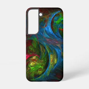 Genesis Blue Abstract Art Samsung Galaxy Case