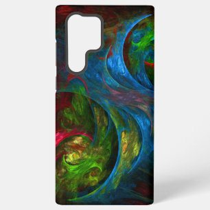Genesis Blue Abstract Art Samsung Galaxy Case