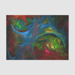 Genesis Blue Abstract Art Tissue Paper