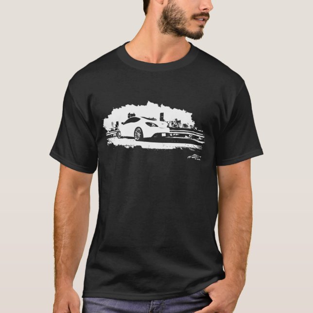 Genesis Coupe black and white graphics T-Shirt (Front)