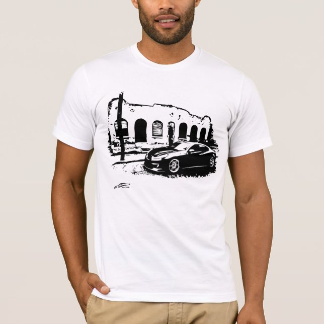 Genesis Coupe black and white graphics T-Shirt (Front)