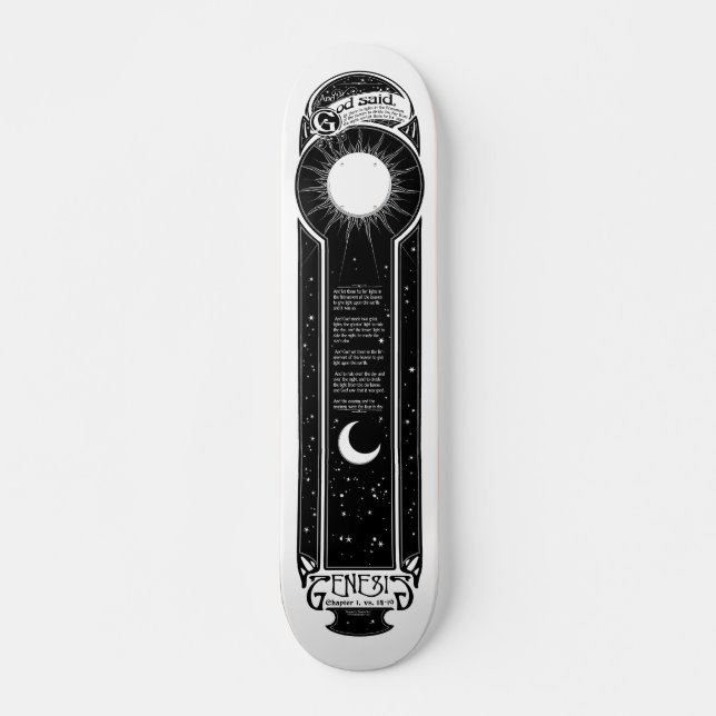 Genesis: Day 4 Skate Deck (Front)