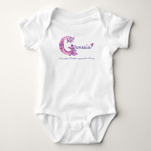 Genesis girls G name meaning monogram shirt
