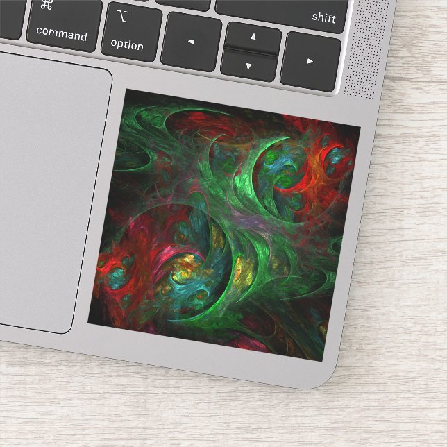 Genesis Green Abstract Art (Detail)