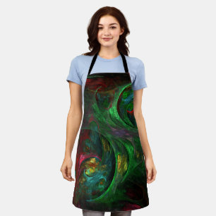 Genesis Green Abstract Art Apron