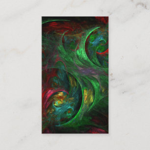 Genesis Green Abstract Art Business Card