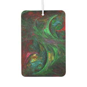 Genesis Green Abstract Art Car Air Freshener