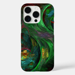 Genesis Green Abstract Art iPhone 16 Pro Case