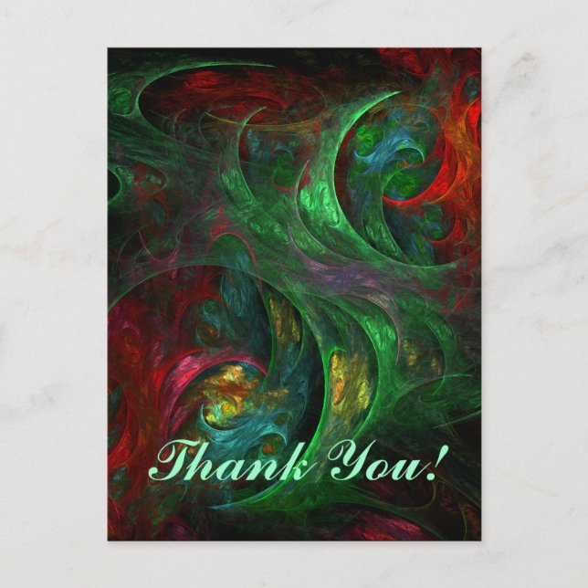 Genesis Green Thank You Postcard (Front)