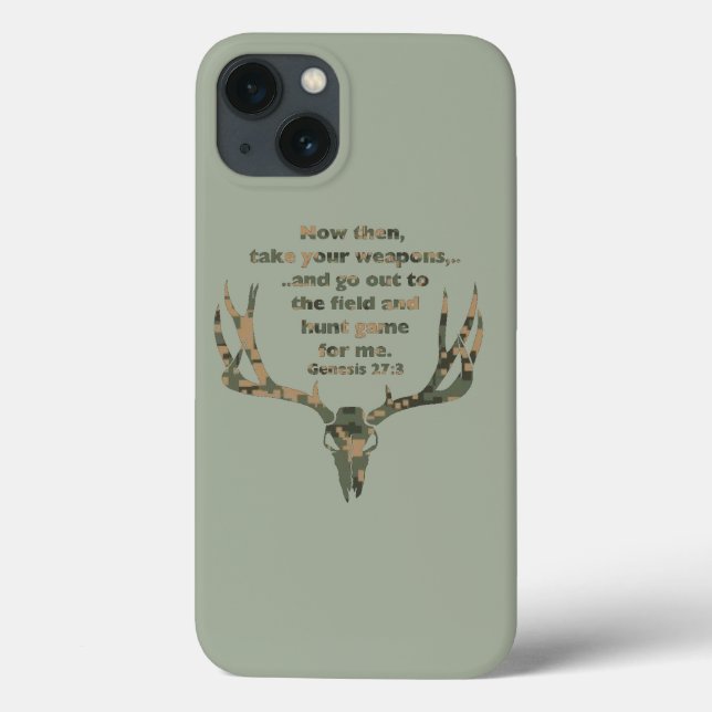 Genesis Hunting Quote iPhone case (Back)