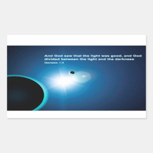 Genesis - Light And Darkness Rectangular Sticker