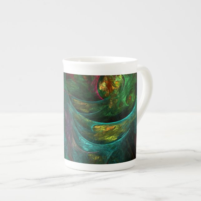 Genesis Nova Abstract Art Bone China Mug (Front Right)