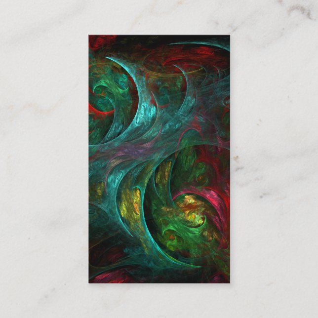 Genesis Nova Abstract Art Business Card (Front)